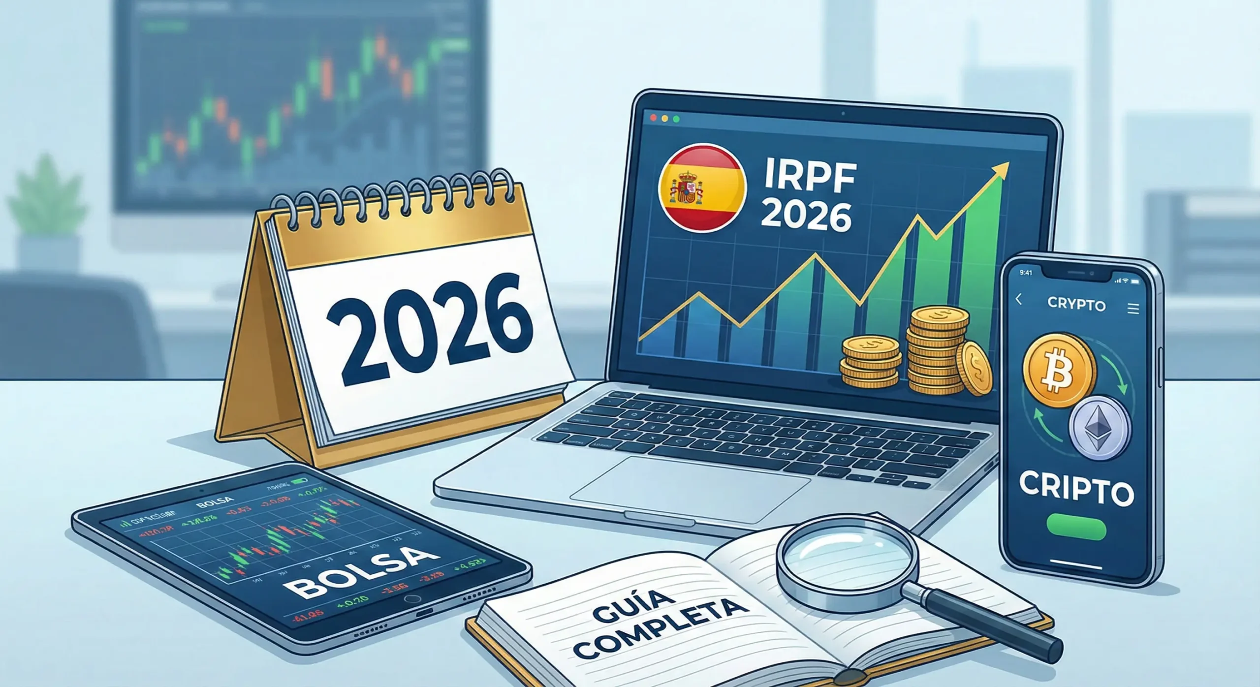 Mega Guía Fiscalidad Inversiones 2026: Bolsa y Cripto [Actualizado]