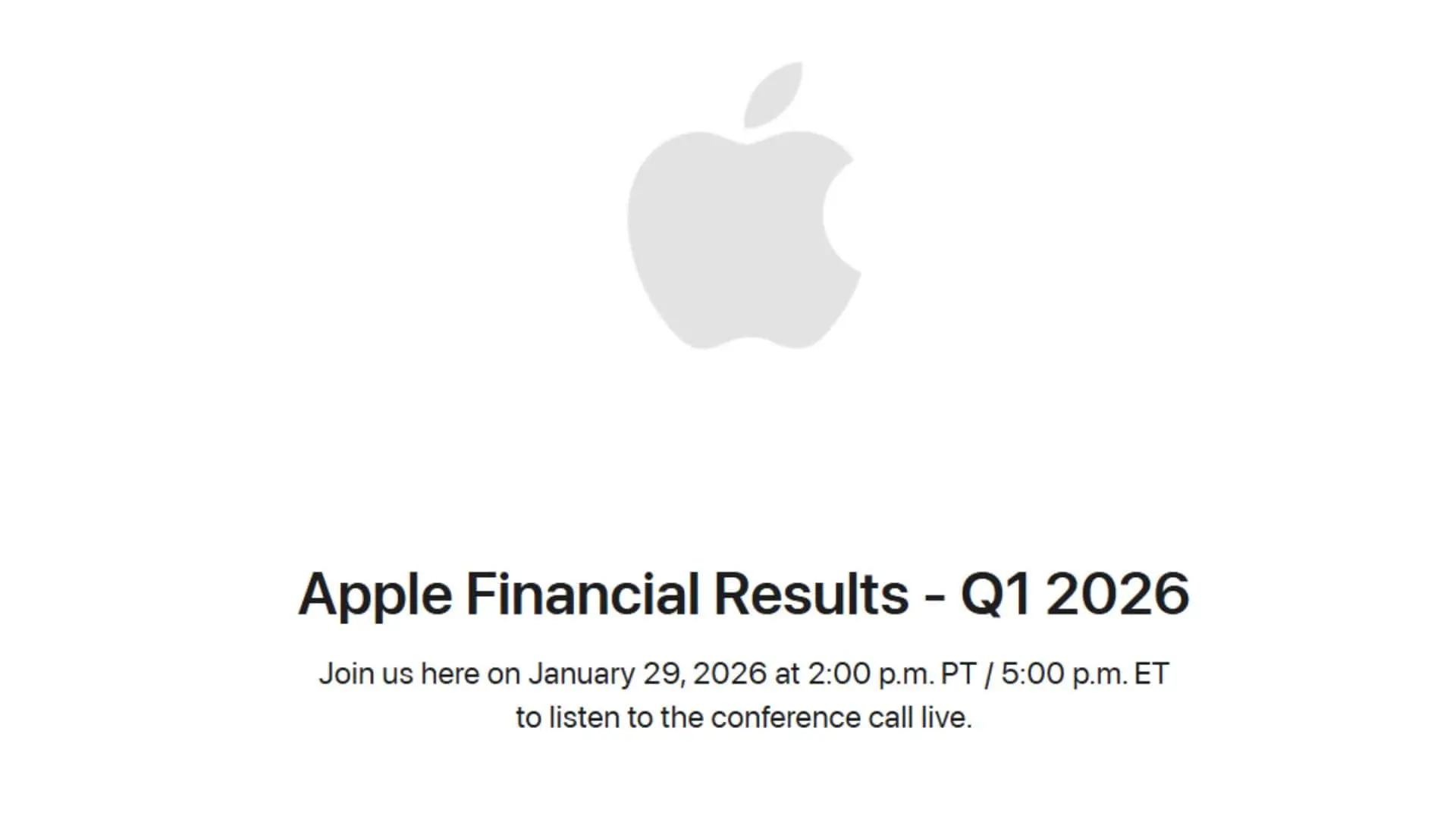 Apple Q1 2026 Earnings